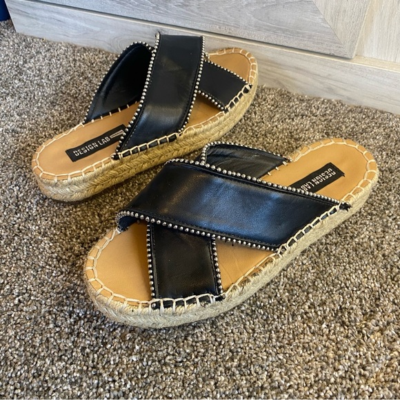 Lord & Taylor Design Lab Indie Studded Espadrilles Sandals 6 - Picture 5 of 11